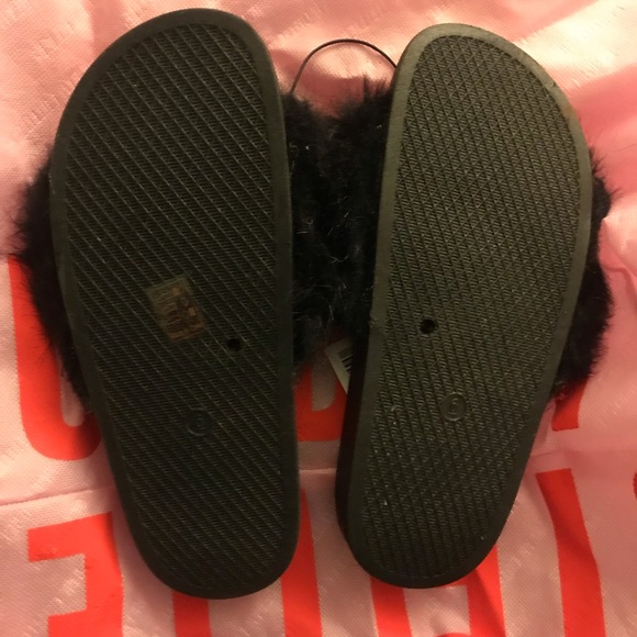🖤Glam Faux Fur Slides Size 6🖤 - Picture 7 of 8